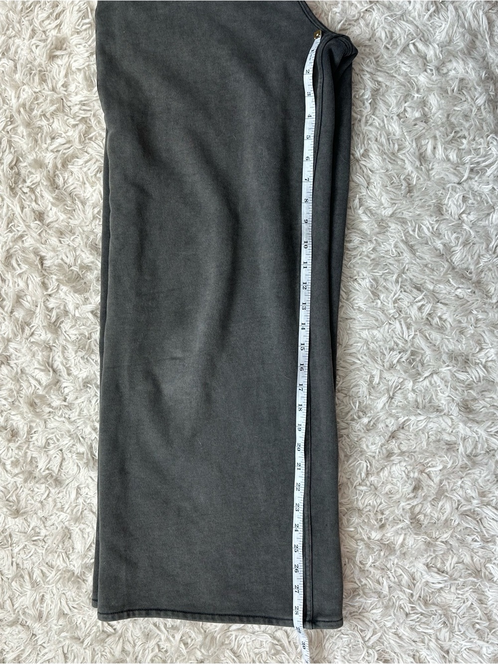 GAP Dark Grey Heavyweight French Terry Wide-Leg Sweatpant Jeans | SIZE S - Picture 7 of 9